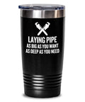 Funny Plumber Tumbler Plumber Gift Idea Plumbing Present Laying Pipe Graphic Tee – Cozy Vibes · Top Pick For Any Outfit