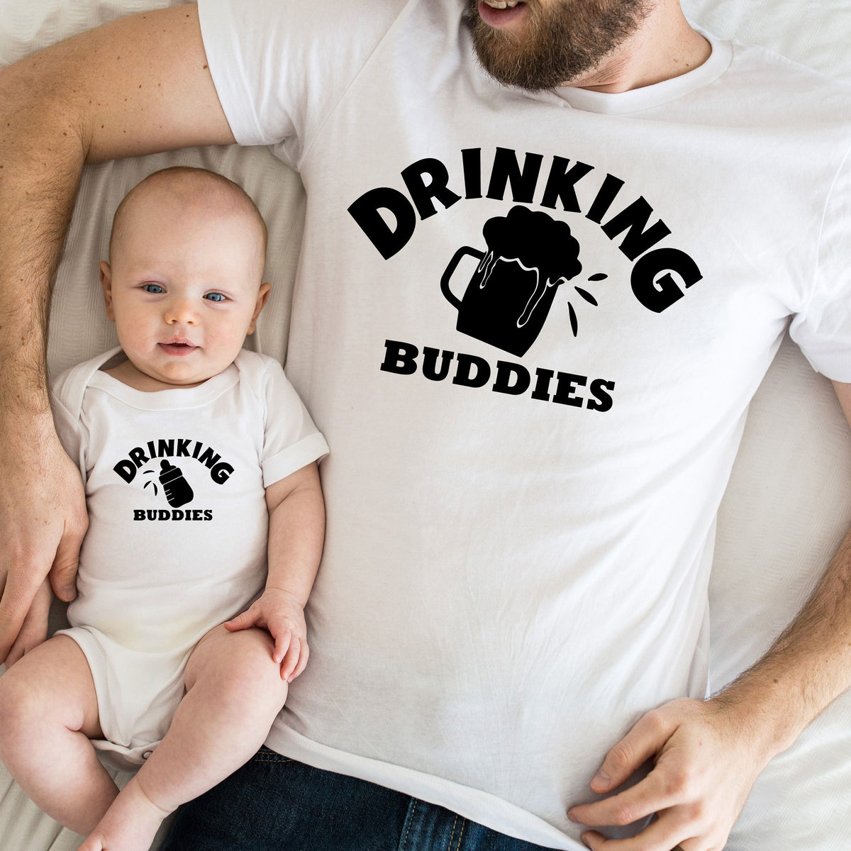 Drinking Buddies ShirtNew Dad ShirtDad ShirtDaddy ShirtFather39s Day ShirtGift for DadDaddy and Me Matching ShirtDad birthday gift Graphic Tee – Everyday Comfort · Must-Have Style