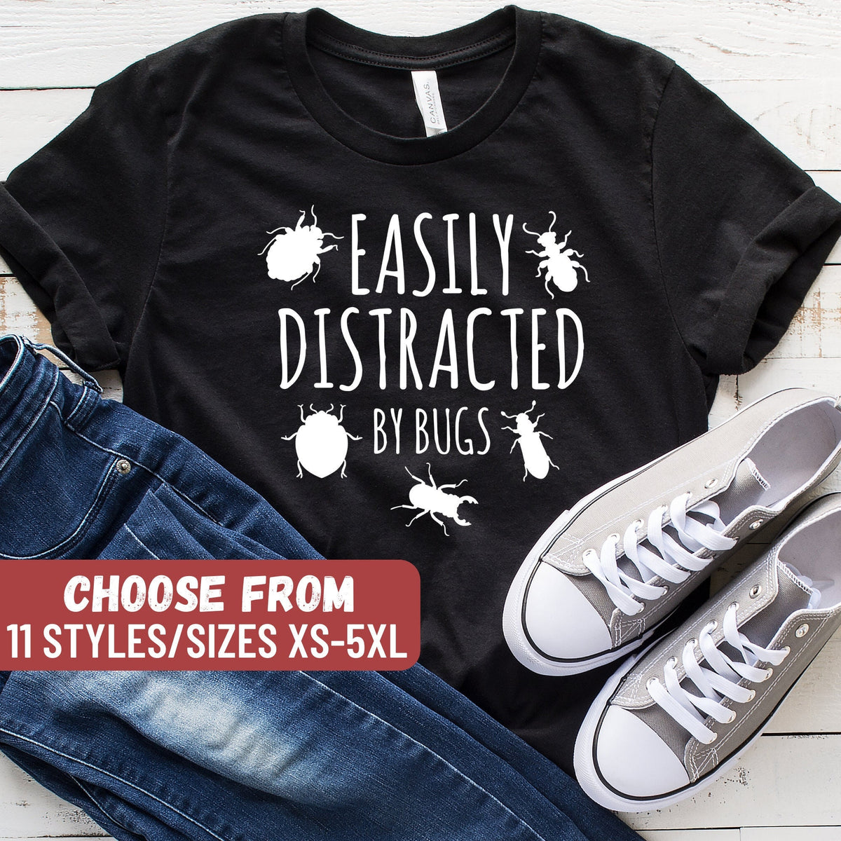 Funny Entomology Shirt Bug Shirt Bug Lover Insects Shirts Funny Bug Gift Funny Entomologist Shirt Easily Distracted By Bugs TShirt Graphic Tee – Feel-Good Design · Trending Graphic Apparel