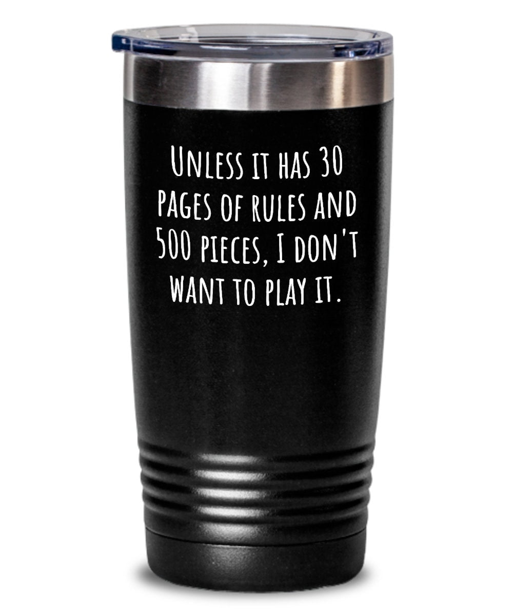 Funny Board Games Tumbler Tabletop Games Gift 30 Pages Of Rules And 500 Pieces Board Game Lover Present Graphic Tee – Everyday Comfort · Must-Have Style