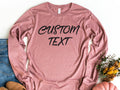 Custom Long Sleeve Shirt Custom Toodler Long Sleeve Shirt Custom Logo Custom Text On Long Sleeve Your Design Shirt Graphic Tee – Feel-Good Design · Must-Have Style