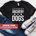 Archery Shirt Archer Gift Archery Player Shirt Archery Lover Gift Cute Archer Shirt Easily Distracted By Archery And Dogs TShirt Graphic Tee – Bold Style · Perfect For Daily Wear
