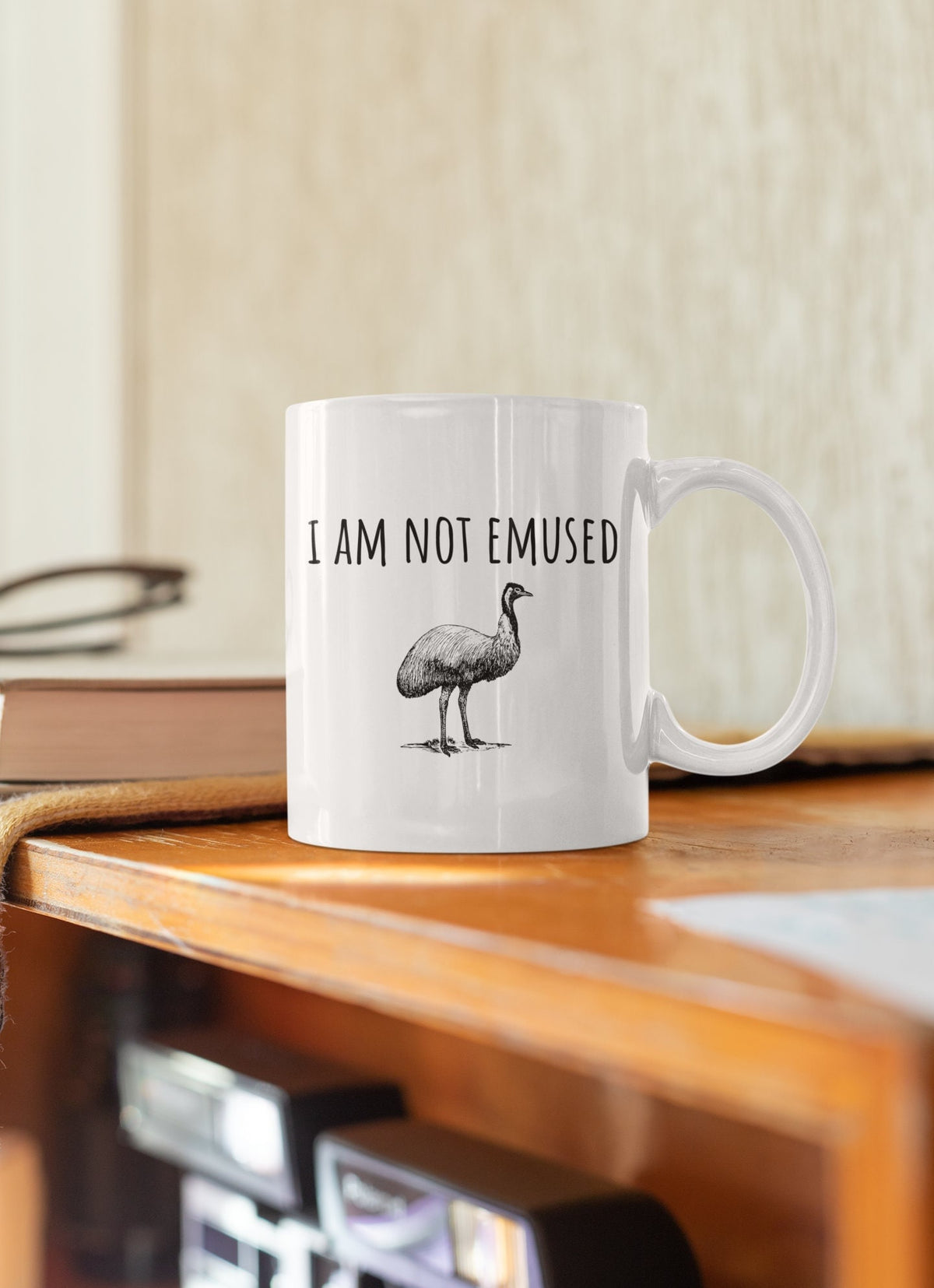 Funny Emu Mug Gift For Emu Lover or Emu Keeper I Am Not Emused Graphic Tee – Bold Style · High-Quality Print