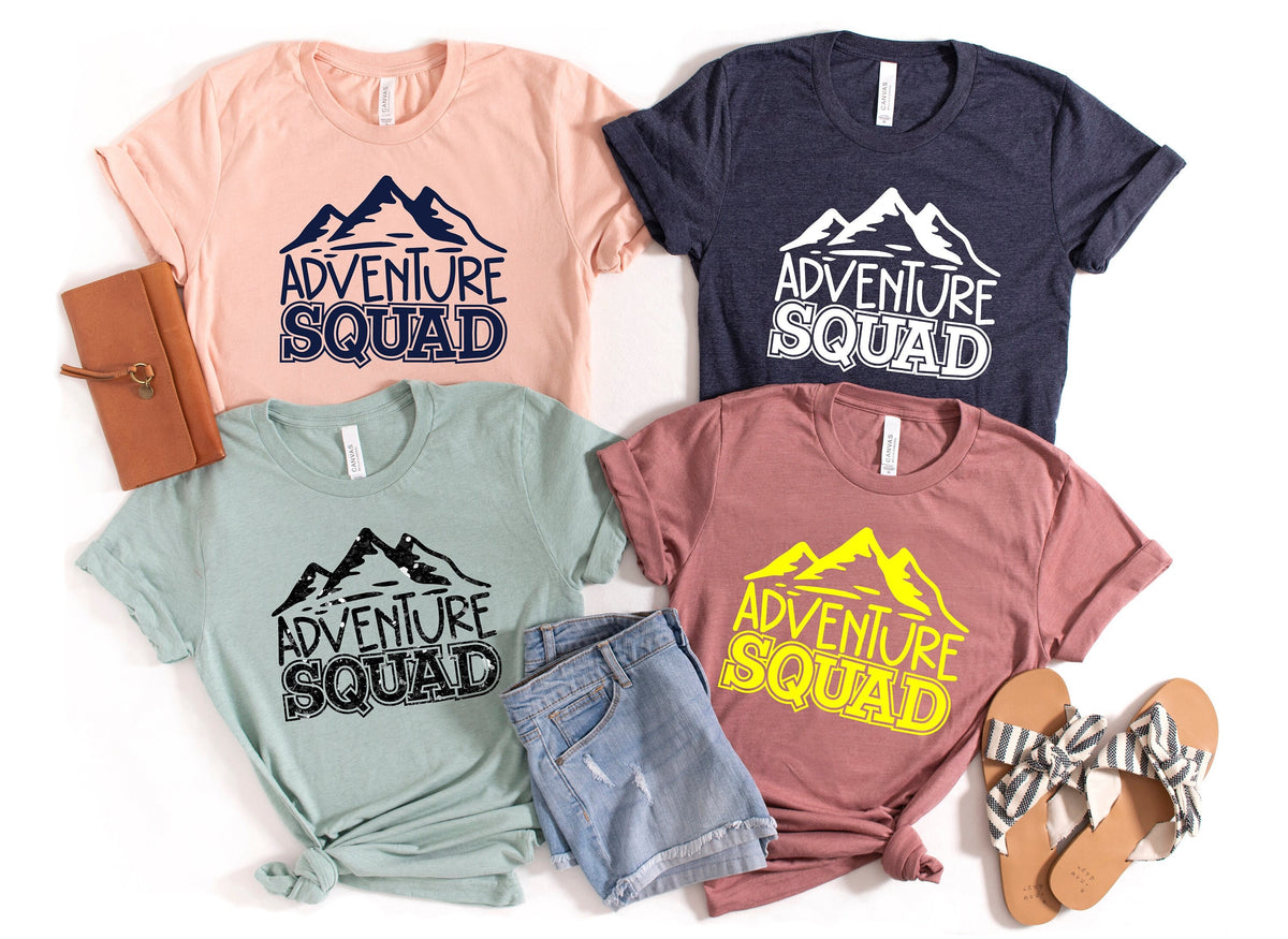 Adventure Squad ShirtMountain ShirtOutdoor ShirtExplore Mountains ShirtHiking ShirtHike ShirtAdventure ShirtAdventure Buddies Shirt Graphic Tee – Soft Feel · Must-Have Style