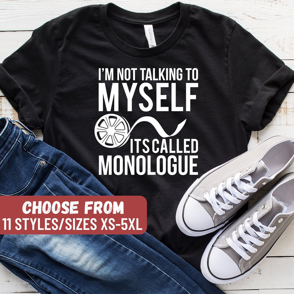 Funny Theater Shirt Drama School Gift Drama Shirt Theatre Lover Shirt Drama I39m Not Talking To Myself It39s Called Monologue TShirt Graphic Tee – Soft Feel · Trending Graphic Apparel