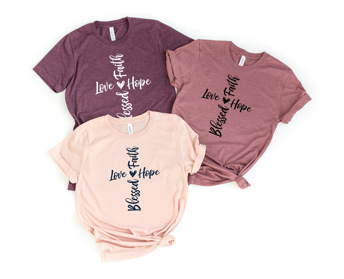 Blessed ShirtChristian ShirtChristian Quote ShirtFaith Cross Shirt ShirtHope ShirtChristian ShirtReligious ShirtJesus Cross Shirt Graphic Tee – Cozy Vibes · Must-Have Style