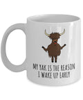 Yak Mug Yak Gift Funny Yak Present Yak Lover Gifts Reason I Wake Up Early Graphic Tee – Fan Favorite · Top Pick For Any Outfit