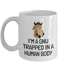 Gnu Mug Gnu Gift Funny Gnu Present Gnu Lover Gifts Gnu Trapped In a Human Body Graphic Tee – Aesthetic Look · Great Gift For Fans