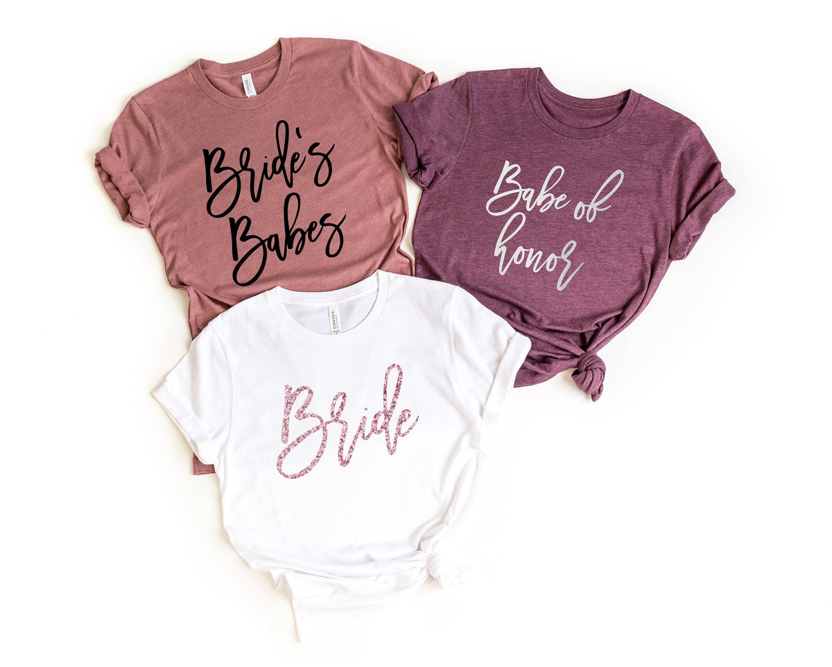 Babe of Honor ShirtBride Babe ShirtBride39s Babes ShirtBridal Party ShirtEngagement ShirtBachelorette Party ShirtsBridesmaid Shirts Graphic Tee – Cozy Vibes · High-Quality Print