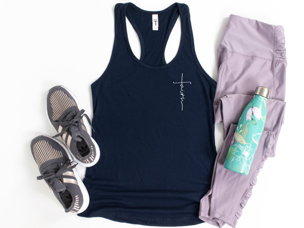 Christian Tank Tops Religious Racerback Tank Top Faith Tank Top Spiritual Shirt Gift For Christian Vertical Cross Tank Woman Tank Top Tank Top – Aesthetic Look · Trending Graphic Apparel