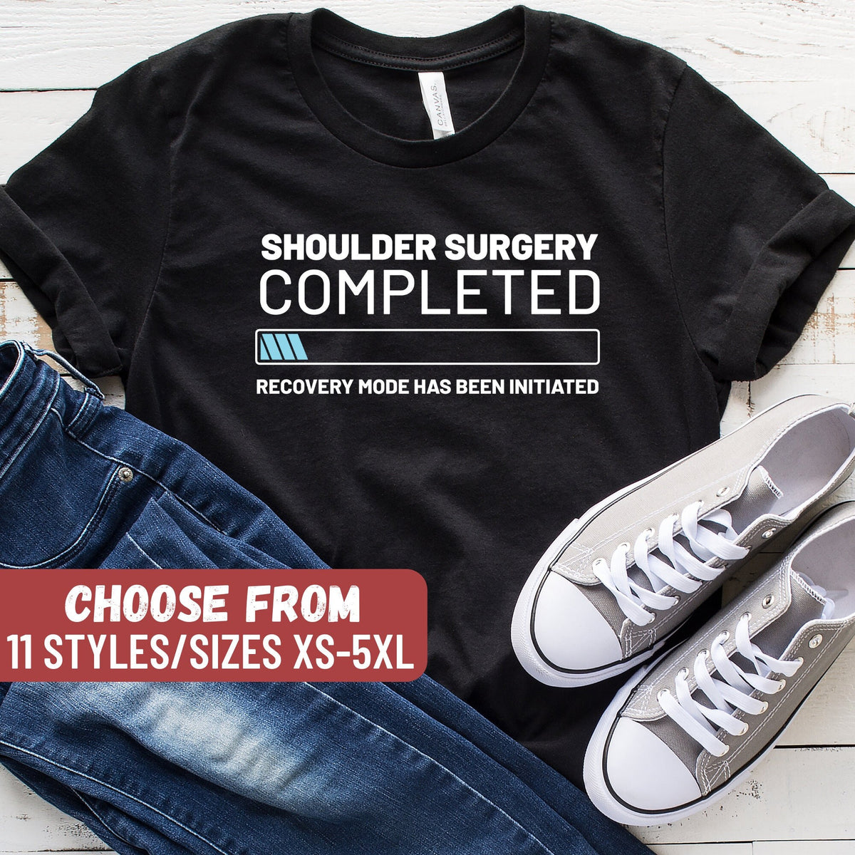 Shoulder Surgery Completed Recovery Mode Has Been Initiated TShirt Shoulder Surgery Funny Surgery Shirt Surgery Shoulder Replacement Graphic Tee – Everyday Comfort · Perfect For Daily Wear