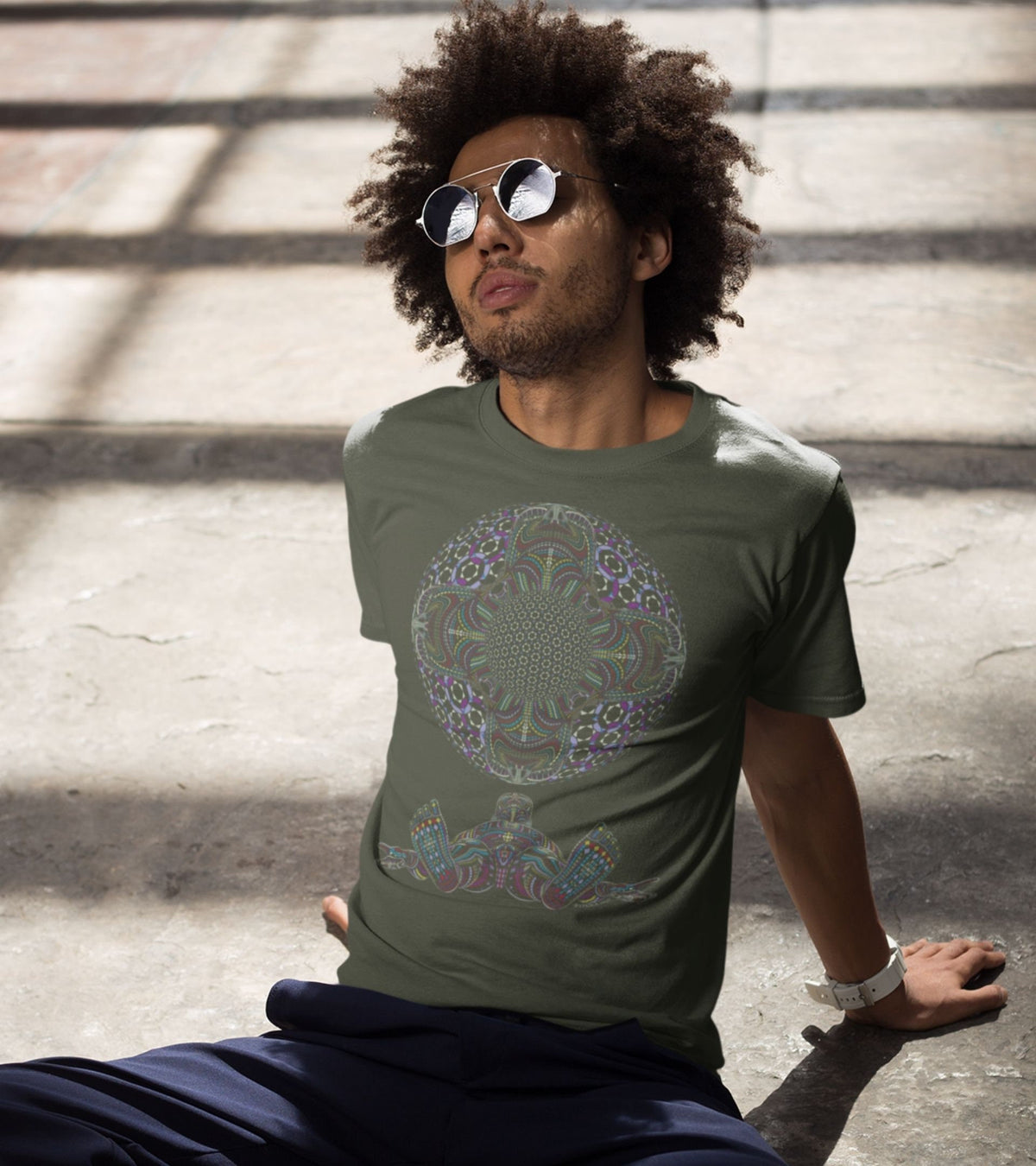 SACRED GEOMETRY Shirt Psychedelic Tee Sacred Geometry Clothing Psy T shirt Festival Shirt Festival Clothing DMT Graphic Tee – Soft Feel · Perfect For Daily Wear