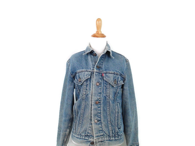 9039s Levi39s Distressed Denim Jacket Levi Strauss Red Tab Unisex Size 36 Light Wash Shredded Grunge Blue Jean Trucker Jacket RP Graphic Tee – Aesthetic Look · Must-Have Style