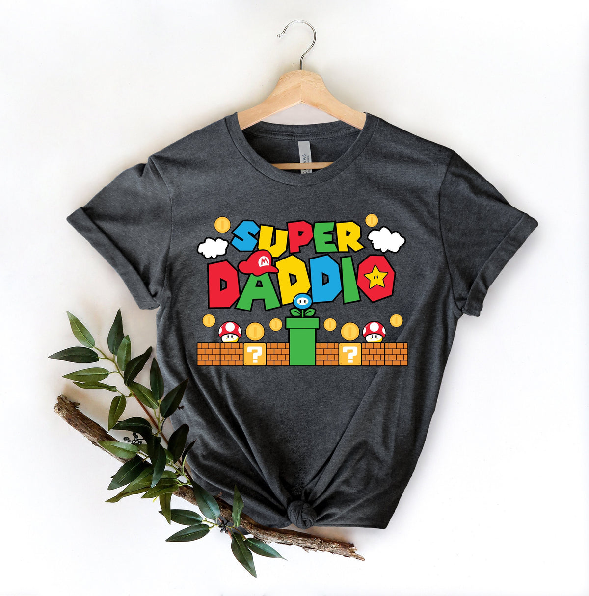 Super Daddio Game ShirtNew Dad ShirtDad ShirtDaddy ShirtFather39s Day ShirtBest Dad shirtGift for DadSuper Dad ShirtGamer Daddy Shirt Graphic Tee – Bold Style · Great Gift For Fans