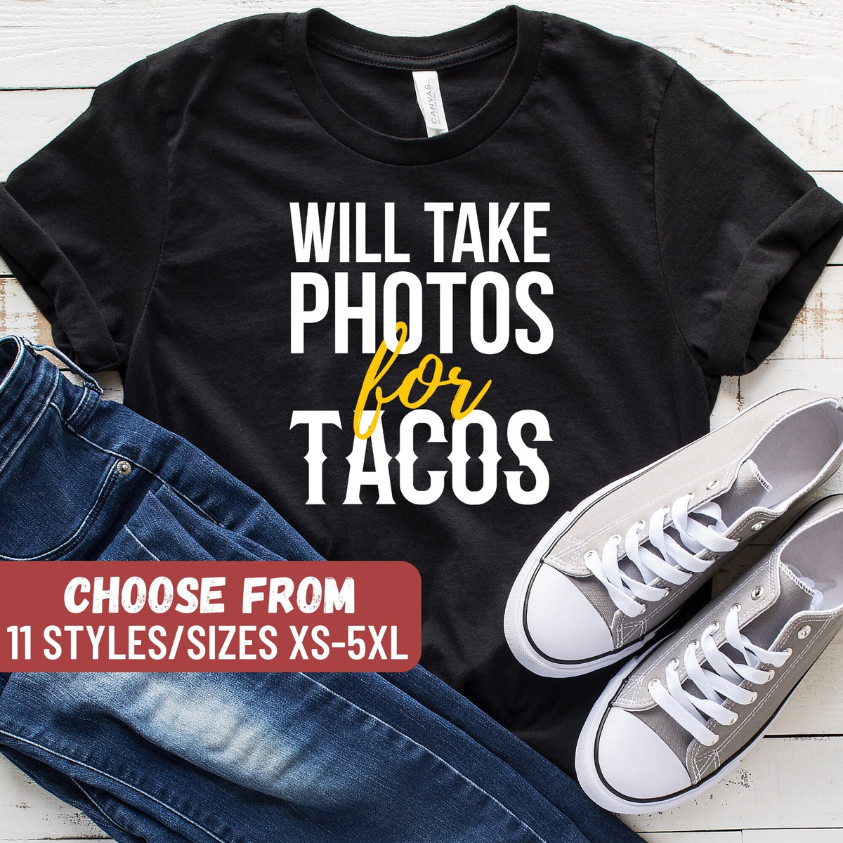 Photographer Shirt Photographer Gift Photography Shirt Photographer Photography T Shirt Will Take Photos For Tacos TShirt Graphic Tee – Cozy Vibes · Top Pick For Any Outfit