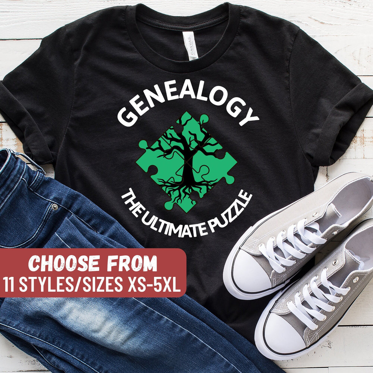 Genealogist Shirt Funny Genealogist Gift Genealogy Shirt Genealogy Gift History Shirt Historian Genealogy The Ultimate Puzzle TShirt Graphic Tee – Soft Feel · Trending Graphic Apparel