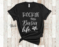 Rockin This Busia Life Grandma Tshirt Polish Grandmother Gift Idea for Mother39s Day Birthday Christmas or Pregnancy Reveal Announcement Graphic Tee – Feel-Good Design · Great Gift For Fans