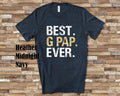 Best G Pap Tshirt Grandpa Ever Shirt Gift from Granddaughter Grandson Birthday Fathers Day Gifts for G Pap Graphic Tee – Fan Favorite · Trending Graphic Apparel