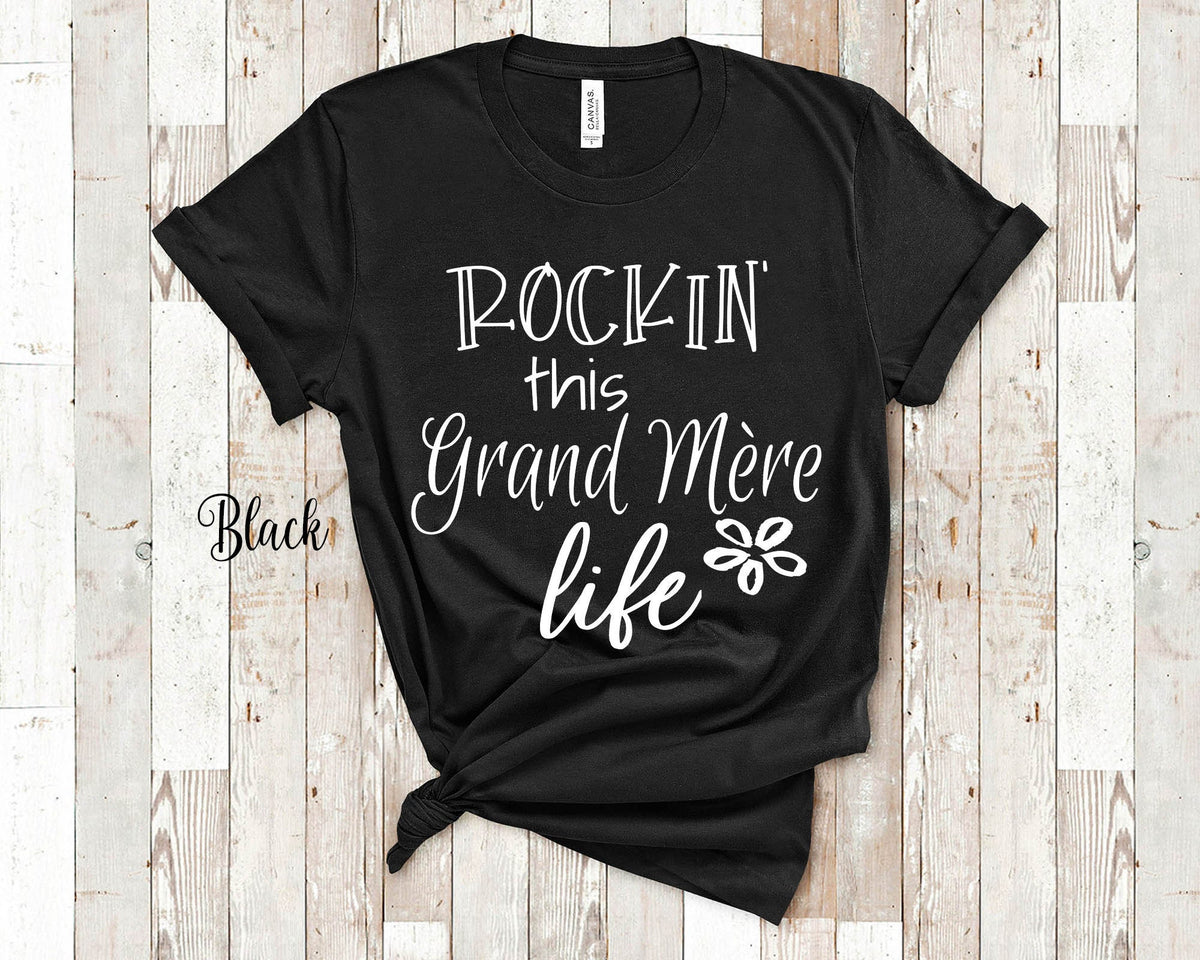 Rockin This Grand Mre Life Grandma Tshirt French Grandmother Gift Idea for Mother39s Day Birthday Christmas or Pregnancy Announcement Graphic Tee – Fan Favorite · Perfect For Daily Wear