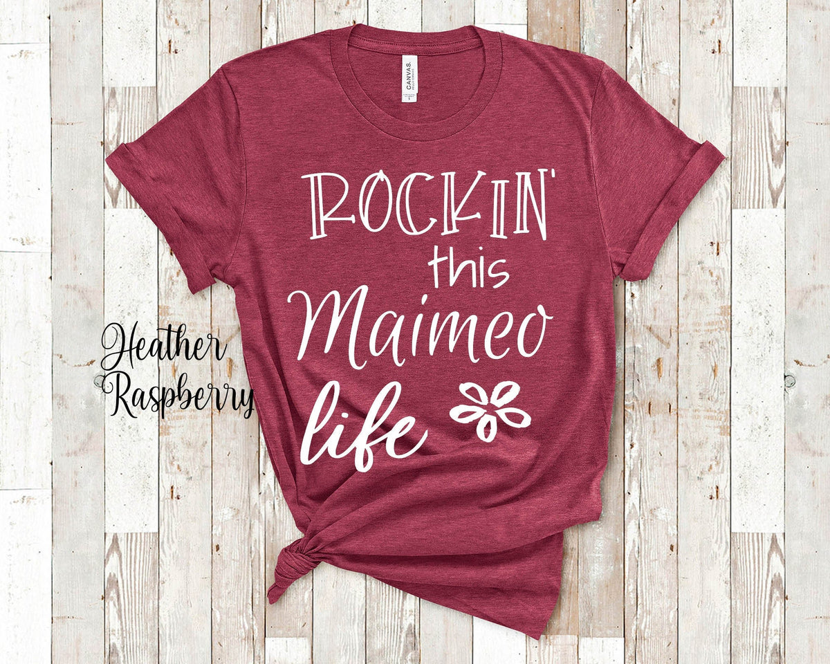 Rockin This Maimeo Life Grandma Tshirt Irish Grandmother Gift Idea for Mother39s Day Birthday Christmas or Pregnancy Reveal Announcement Graphic Tee – Feel-Good Design · Great Gift For Fans