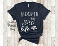 Rockin This Sitti Life Grandma Tshirt Lebanese Grandmother Gift Idea for Mother39s Day Birthday Christmas or Pregnancy Reveal Announcement Graphic Tee – Feel-Good Design · Top Pick For Any Outfit