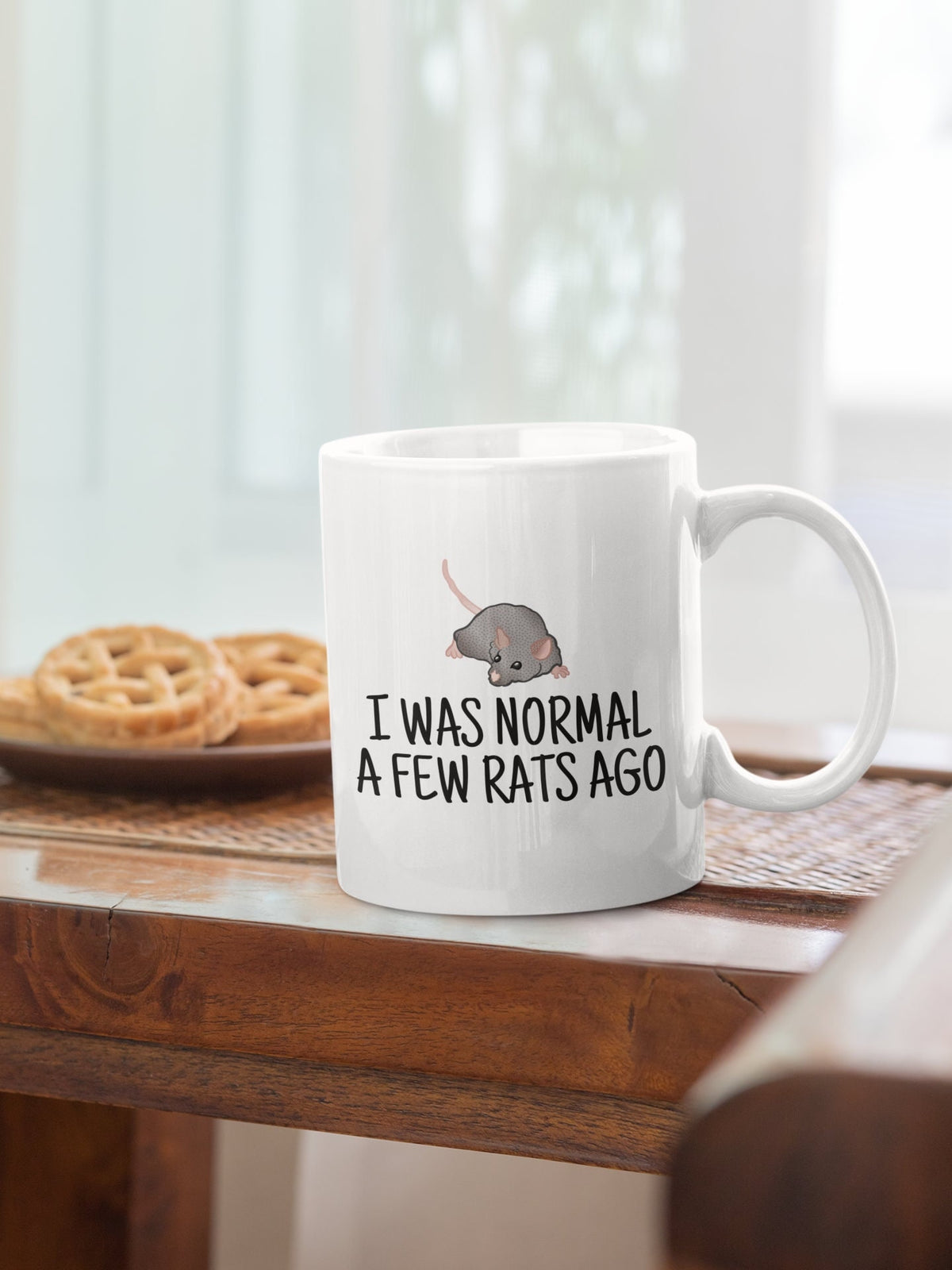 Funny Rat Mug Rat Lover Gift Idea Rat Owner Present I Was Normal A Few Rats Ago Graphic Tee – Fan Favorite · Trending Graphic Apparel