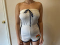 Vintage 80s Florida tourist Rainbow stripe cute White Romper outfit Graphic Tee – Warm & Stylish · Great Gift For Fans
