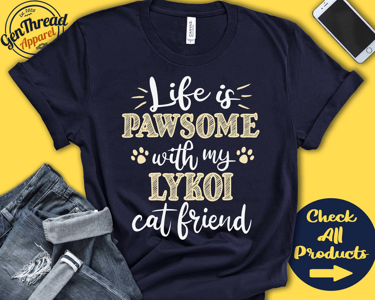 Lykoi Cat Shirt Lykoi Cat Gift Lykoi Cat Lover New Pet Parent New Cat Parent Cat Mom Cat Dad Pawsome Tank Hoodie A0547 Hoodie – Warm & Stylish · Top Pick For Any Outfit