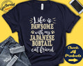 Japanese Bobtail Tee Bobtail Gift Japanese Bobtail Cat Lover New Pet Parent Cat Parent Cat Mom Pawsome Tank Hoodie A0588 Hoodie – Bold Style · Great Gift For Fans