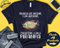 Piranha Shirt Piranha Lover Gift Zoo Zoologist Ichthyology Ichthyologist Funny Cool Awesome Animal Tank Hoodie A3108 Hoodie – Bold Style · High-Quality Print