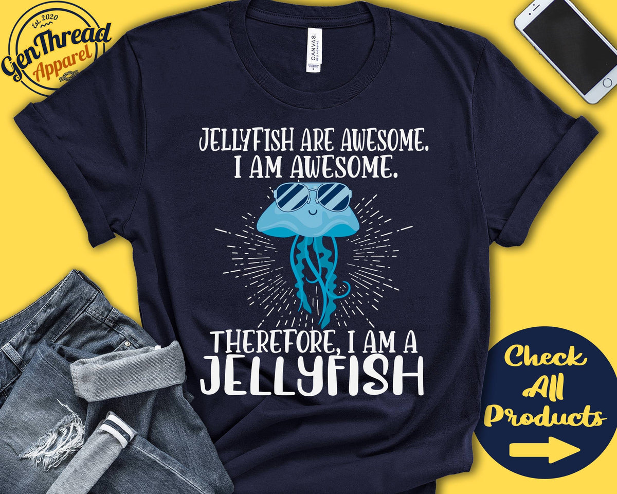 Jellyfish Shirt Jellyfish Lover Gift Zoo Zoologist Biology Biologist Funny Cool Awesome Animal Tank Hoodie A3136 Hoodie – Cozy Vibes · Perfect For Daily Wear