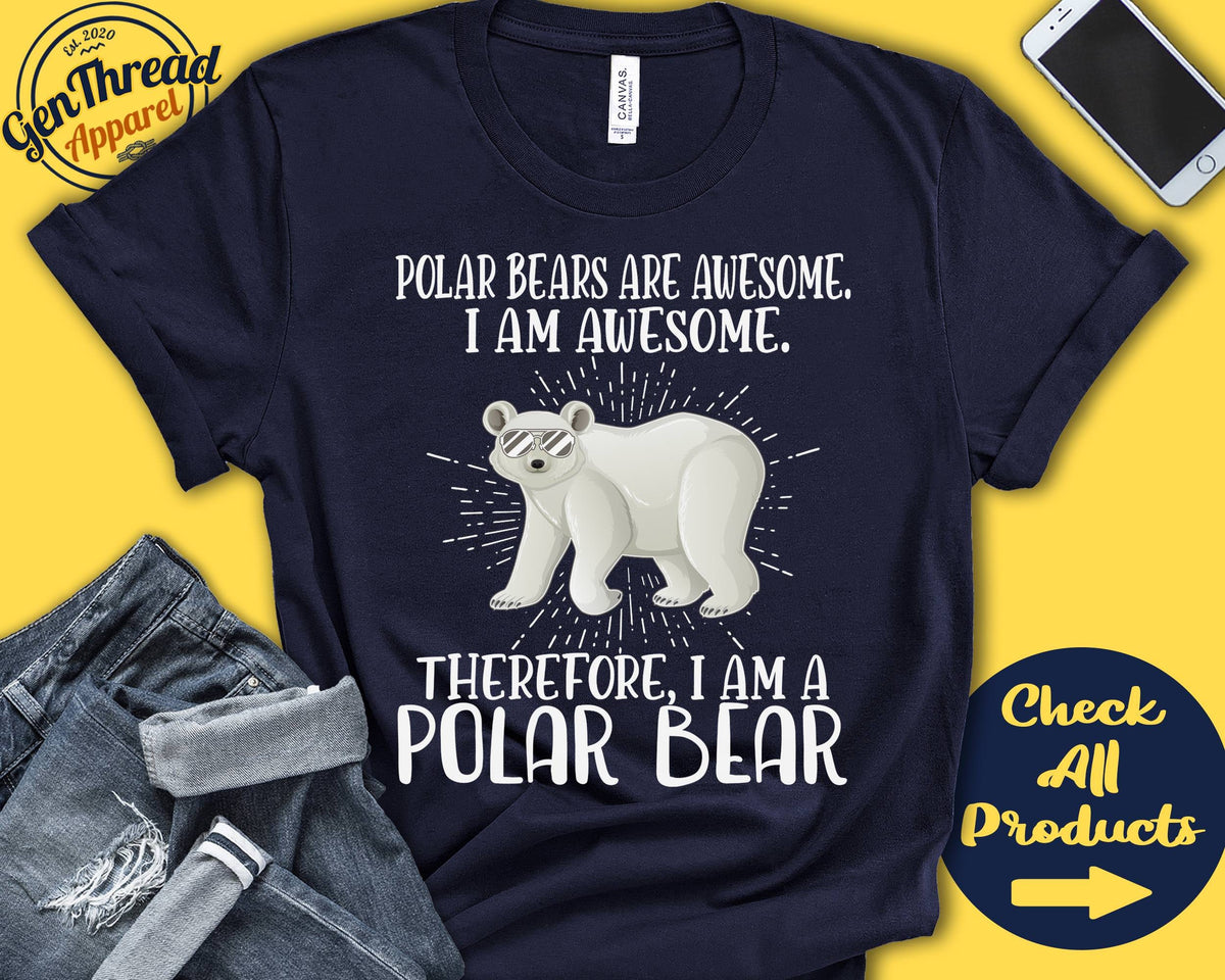 Polar Bear Shirt Polar Bear Lover Gift Zoo Zoologist Zoology Mammalogist Funny Cool Awesome Animal Tank Hoodie A3152 Hoodie – Feel-Good Design · Trending Graphic Apparel
