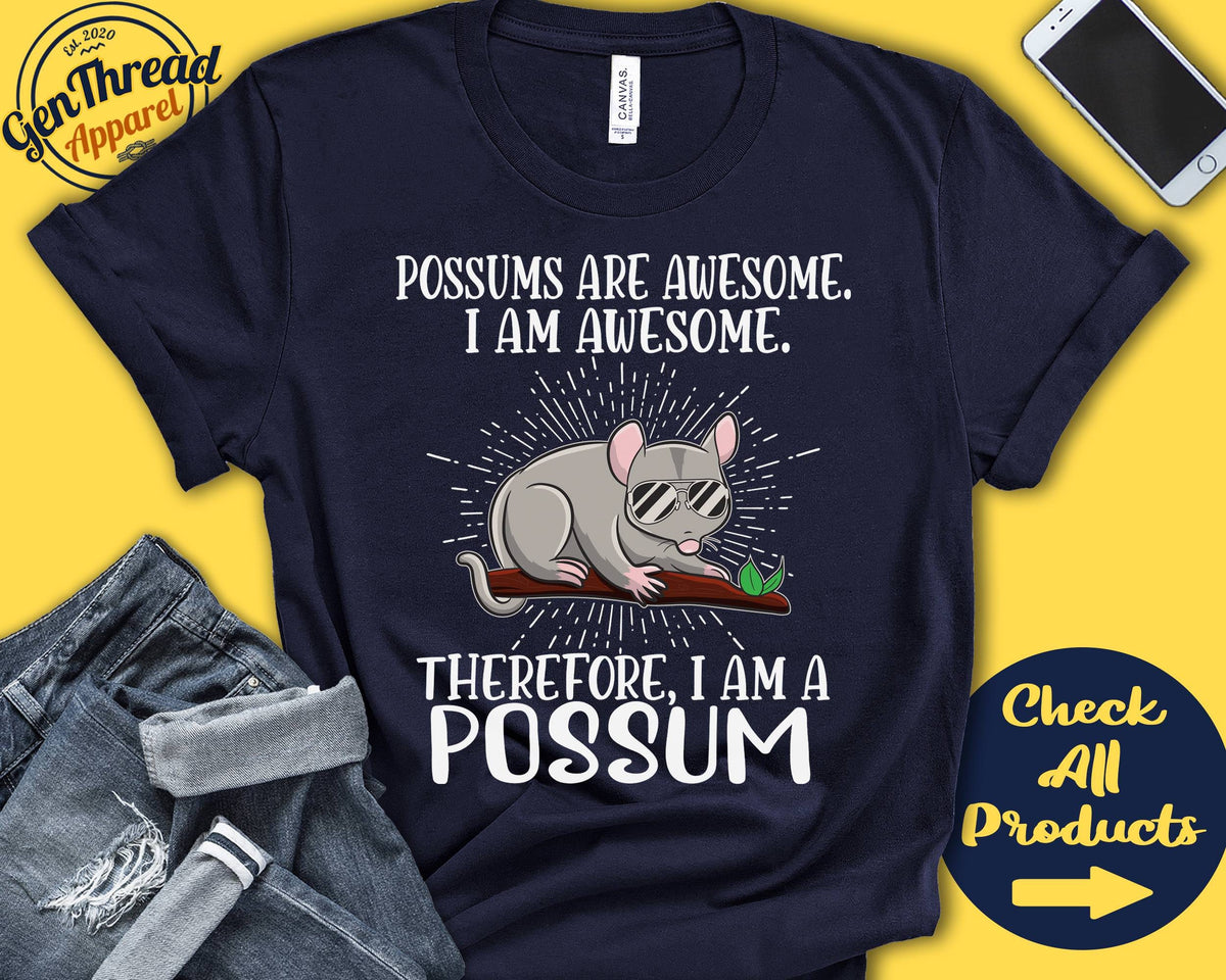 Possum Shirt Possum Lover Gift Zoo Zoologist Zoology Mammalogist Funny Cool Awesome Animal Tank Hoodie A3176 Hoodie – Feel-Good Design · Perfect For Daily Wear