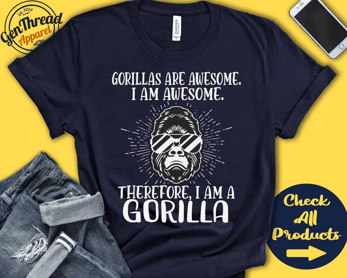 Gorilla Shirt Gorilla Lover Gift Zoo Zoologist Primatology Primatologist Funny Cool Awesome Animal Tank Hoodie A3188 Hoodie – Fan Favorite · Trending Graphic Apparel