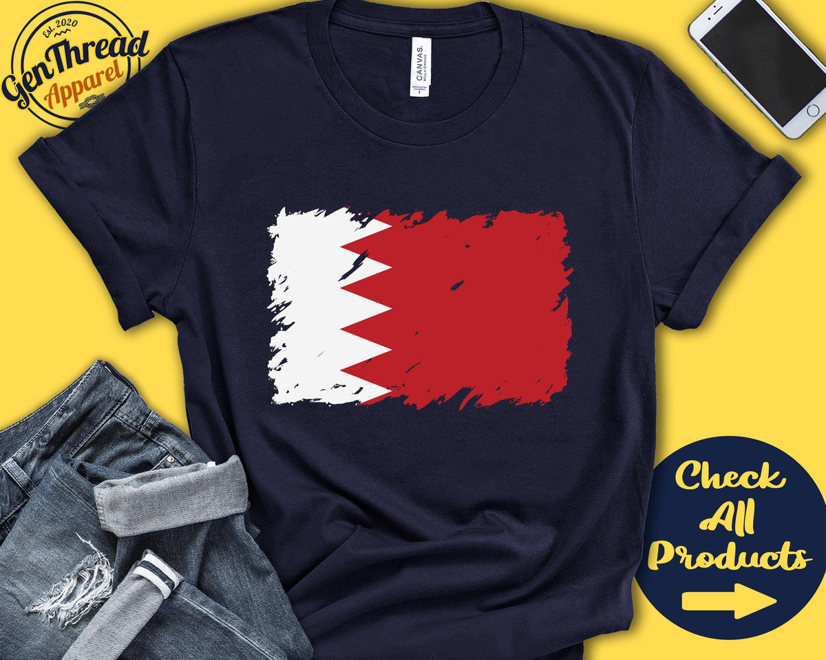 Bahrain Flag Shirt Gift For Bahraini Gift Proud Bahraini Pride Bahraini Root West Asia Flag Country Shirt Tank Hoodie F0012 Hoodie – Feel-Good Design · High-Quality Print