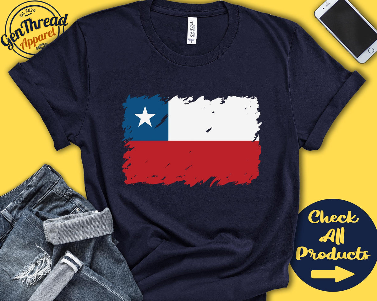 Chile Flag Shirt Gift For Chilean Gift Proud Chilean Pride Chilean Root South America Flag Country Shirt Tank Hoodie F0034 Hoodie – Soft Feel · Great Gift For Fans