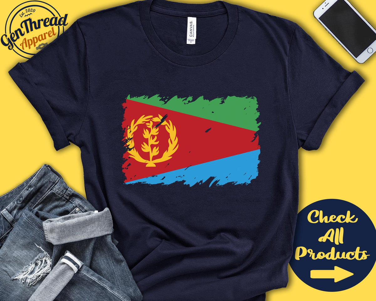 Eritrea Flag Shirt Gift For Eritrean Gift Proud Eritrean Pride Eritrean Root Eastern Africa Flag Country Shirt Tank Hoodie F0054 Hoodie – Cozy Vibes · Great Gift For Fans