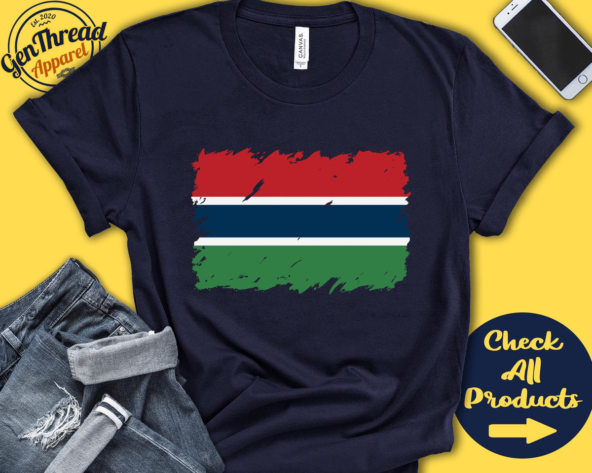Gambia Flag Shirt Gift For Gambian Gift Proud Gambian Pride Gambian Root West Africa Flag Country Shirt Tank Hoodie F0061 Hoodie – Easygoing Wear · Top Pick For Any Outfit
