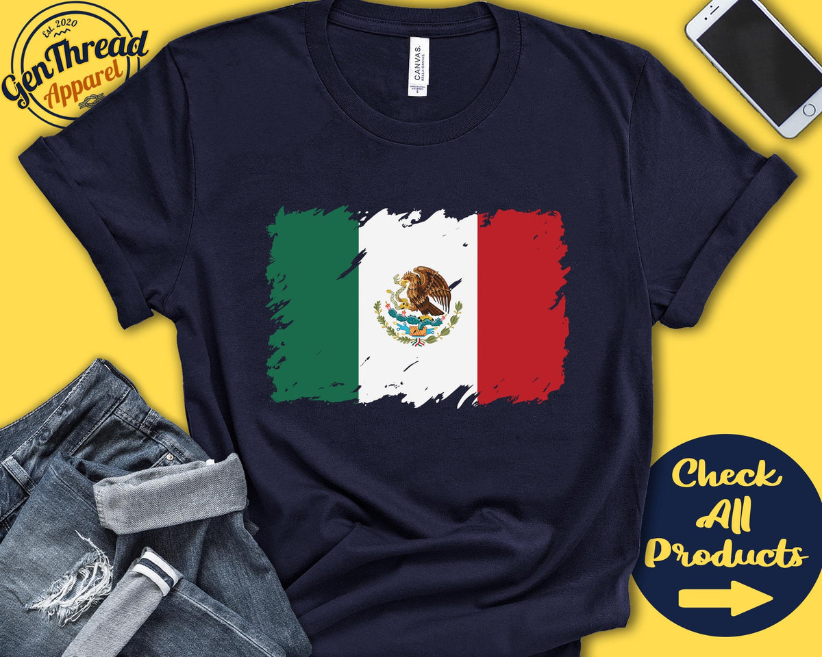 Mexico Flag Shirt Gift For Mexican Gift Proud Mexican Pride Mexican Root Central America Flag Country Shirt Tank Hoodie F0108 Hoodie – Warm & Stylish · Perfect For Daily Wear