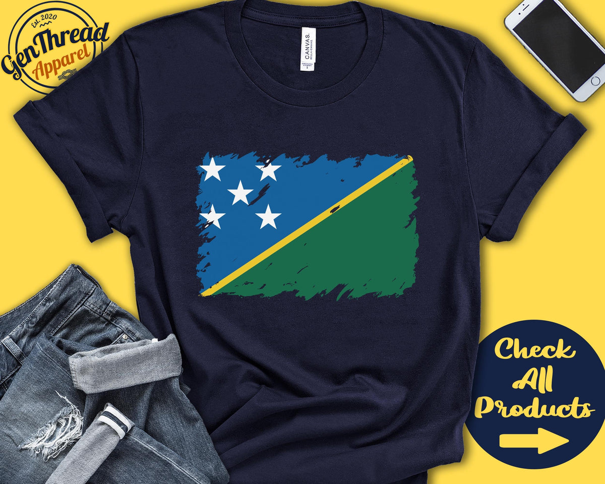 Solomon Flag Shirt Gift For Solomon Gift Proud Solomon Pride Solomon Root Oceania Flag Country Shirt Tank Hoodie F0157 Hoodie – Easygoing Wear · High-Quality Print
