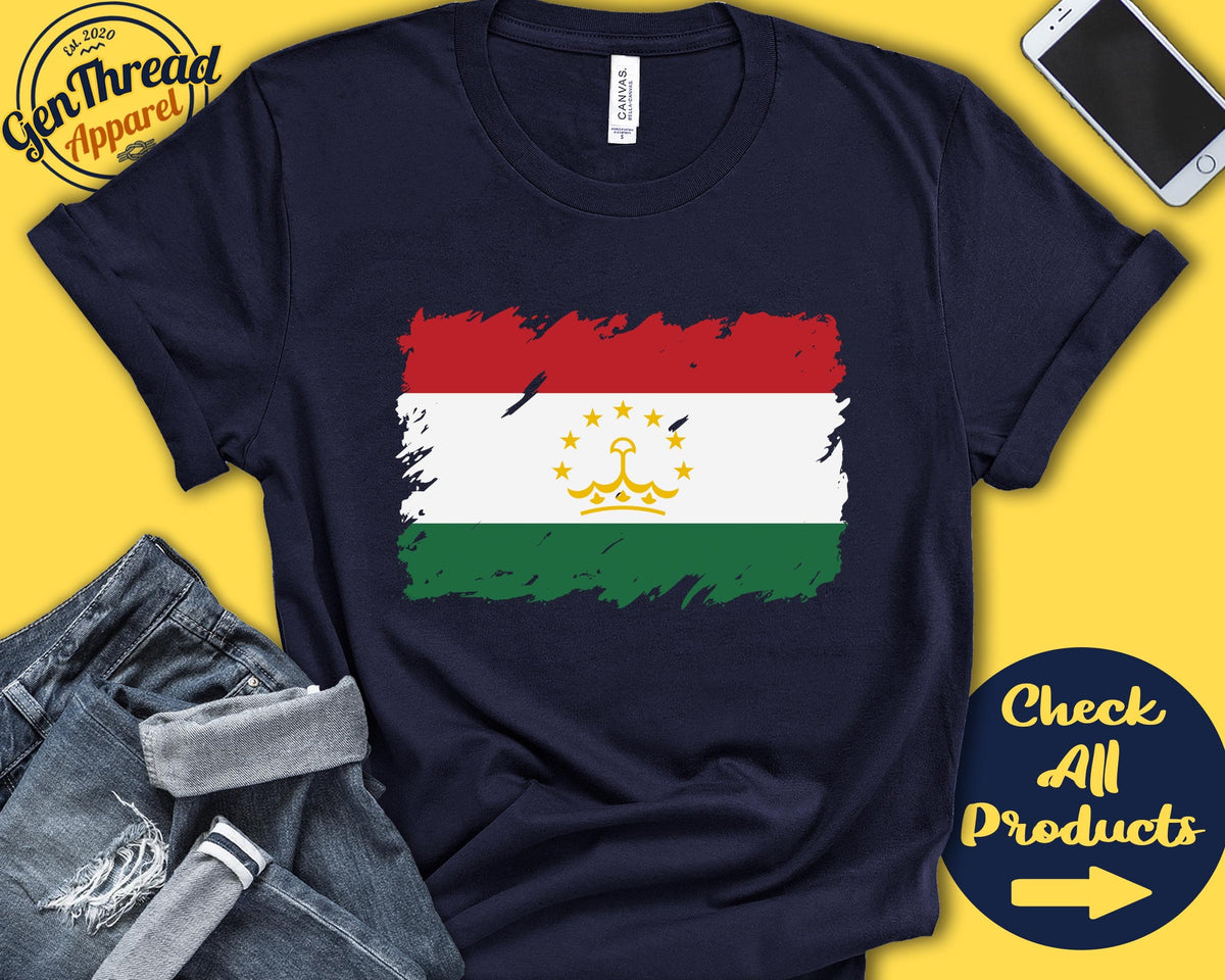 Tajikistan Flag Shirt Gift For Tajik Gift Proud Tajik Pride Tajik Root Central Asia Flag Country Shirt Tank Hoodie F0171 Hoodie – Warm & Stylish · Perfect For Daily Wear