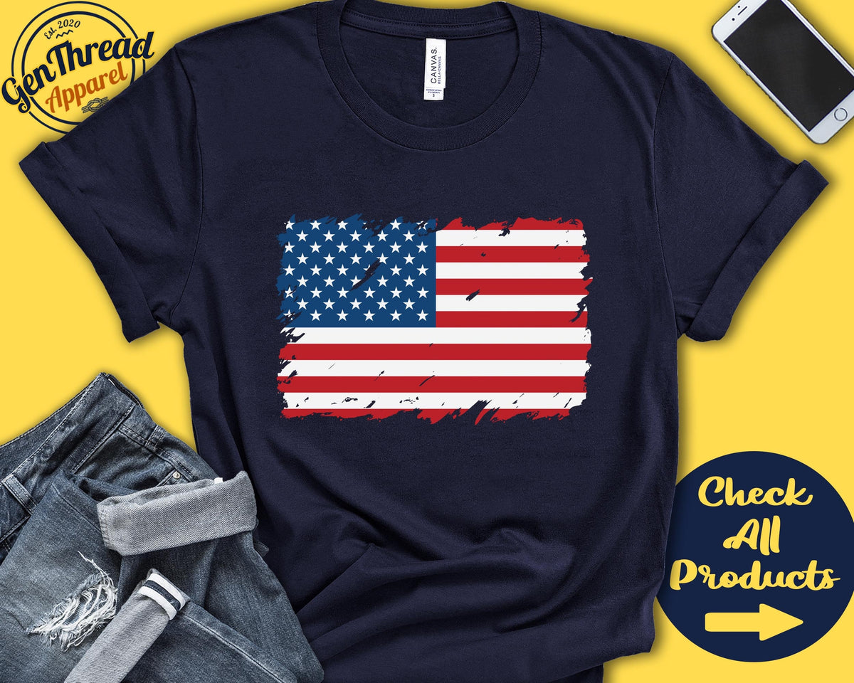 United States Of America Flag Shirt Gift For American Gift Proud American Pride North America Flag Country Shirt Tank Hoodie F0185 Hoodie – Fan Favorite · High-Quality Print
