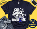 Colon Cancer Shirt Colon Cancer Awareness Blue Ribbon Fighter Warrior Surgery Recovery Cant Stop Tank Hoodie A0918 Hoodie – Premium Graphic · Great Gift For Fans