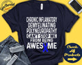 CIDP Shirt CIDP Awareness Blue Ribbon Fighter Warrior Surgery Recovery Cant Stop Tank Hoodie A0951 Hoodie – Easygoing Wear · High-Quality Print