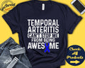 Temporal Arteritis Shirt Temporal Arteritis Awareness Blue Ribbon Fighter Warrior Surgery Cant Stop Tank Hoodie A0964 Hoodie – Fan Favorite · Great Gift For Fans