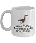 Funny Goose Mug Geese Mug Canadian Goose Gifts Goose Lover Gifts Goose Owner The Goose Gets Everything Graphic Tee – Premium Graphic · Top Pick For Any Outfit