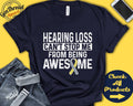 Hearing Loss Shirt Hearing Loss Awareness Silver Gold Ribbon Fighter Warrior Surgery Recovery Cant Stop Tank Hoodie A1188 Hoodie – Easygoing Wear · Top Pick For Any Outfit