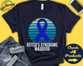 Reiter Syndrome Shirt Reiter Syndrome Awareness Blue Ribbon Warrior Fighter Surgery Recovery Tank Hoodie A1245 Hoodie – Aesthetic Look · Perfect For Daily Wear