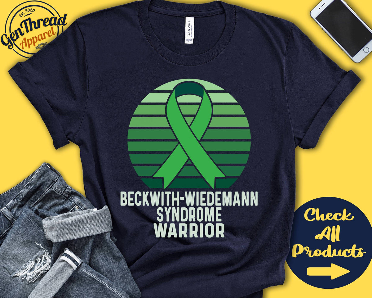 Beckwith Wiedemann Syndrome Shirt BWS Awareness Green Ribbon Warrior Fighter Surgery Recovery Tank Hoodie A1277 Hoodie – Premium Graphic · Trending Graphic Apparel