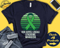 Von HippelLindau Syndrome Shirt VHL Syndrome Awareness Green Ribbon Warrior Fighter Surgery Recovery Tank Hoodie A1279 Hoodie – Premium Graphic · Perfect For Daily Wear
